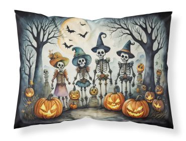 Calacas Skeletons Spooky Halloween Standard Pillowcase Lightweight Super Soft Easy Care Decorative Artwork Pillowcase, Standard