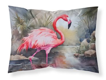 Flamingo Standard Pillowcase Lightweight Super Soft Easy Care Decorative Artwork Pillowcase, Standard