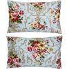 Shabby Floral Bedding Elegant Peony Sheets Set Collections 800 Thread Count 100% Cotton Deep Pocket,4 Piece-Queen Size