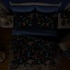 Space 7 Pieces Bed in A Bag, Lightweight Space Bedding Sets for Kids, Teens, Full