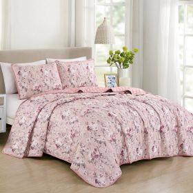 Flora 3PC BEDSPREAD SET (size: King)